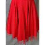 La Scala Red Glitter Sweetheart Fit & Flare Party Dress Women L Holiday Festive Size L Photo 5