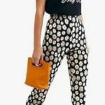 Free People NWT  Daisy Print Clean Crop Stretch Pants Size 0 Photo 0