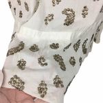 French Connection white shirt dress brass beading Photo 3