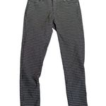 Sabrina Lauren Black & White Plaid Slim Fit Pants Photo 0