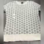 Halogen x Atlantic Specific White & Silver Glitter Long Sleeve Sweater Size M Photo 9