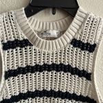 Hollister Knitted Navy and White Striped Vest XS Photo 6