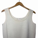 St. John  Basics Womens Santana Knit Beige Tank Top Small Scoop Neck Quiet Luxury Photo 3