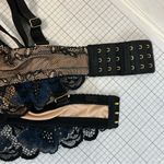 Boutique The Dairy Fairy 5 Size 38 Ayla Luxury Lace Nursing Bra Handsfree Pumping Blue Photo 4