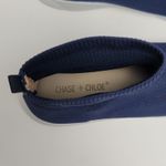 Chase and Chloe Navy Blue Knit Sock Slip On Ankle Sneakers Shoes Size 9 Photo 5