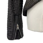 IRO  Camy Moto Jacket Perforated Metallic Brown & Black Size EU 38 Photo 12