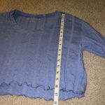 Aeropostale Aeropostal Blue Long Sleeve Crop Top Photo 2