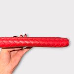 Bottega Veneta Red Woven Leather Crossbody Bag Photo 11