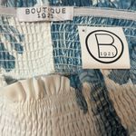 Botanical Tropical Leaf Print Smocked Shorts with Pockets, Size M, 3” NWT! Size M Photo 6