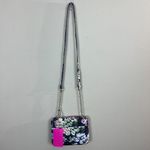 Betsey Johnson Crossbody Shoulder Bag Floral Multicolor Quilted Flap Chain New Photo 9