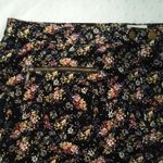 Massimo supply floral corduroy women's skirt Black Size 16 Photo 8