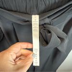 Lululemon  Pants Size 6 Black Noir Crop Wide Leg High Tie Waist Travel‎ Casual Photo 4