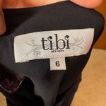 Tibi New York Dress Size 6 Black Pink Purple Paisley Print Long Sleeve silk Photo 4