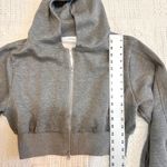 Commense large cropped hoodie sweatshirt double zip SP 2674 Gray Photo 2