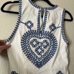Maje Fitted Embroidered Mini Dress White Size 38 Photo 5