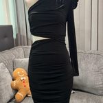 🌸AMTIOUS one shoulder dress ✨ Black Size M Photo 6