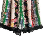Zadig & Voltaire  Saturne mixed print silk shorts with a lace trim Size 38 Photo 5