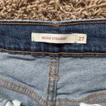 Levi's  Women’s Wedgie Straight 27 Jeans Size 27x27 Blue Denim Frayed Hem Used Photo 2