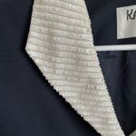 Kasper Rare Vintage  For ASL Navy Blazer w/ Removable Sequin Beaded Neck Sz 10 Photo 6