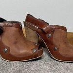 Miss Sixty Vintage Leather Platform Mule with strap size women’s size 37/6.5 Photo 0