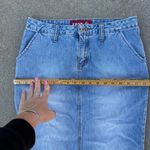 Zana Di Vintage Y2K Light Blue Denim Maxi Skirt Cargo Utility Pockets Size 5 Photo 6