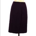 Classiques Entier  Dark Purple Wool Knee Length Pencil Skirt Dark Academia 4 Photo 1