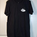  The Nike Tee Black Embroidered Gym Athletic Shirt Size Med EUC #2655 Photo 3