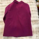 Talbots  100% Wool Blazer Sz 4 Pink Purple Soft Swing Coat Jacket Career Classic Photo 6