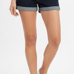 BDG  Shortie Womens 27 Blue Denim Cotton Stretch Low Rise Roll Hem Outdoor Wear Photo 0