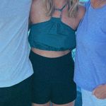 STAUD  Oleandri Top - teal/turquoise crop top Photo 2