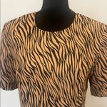 Leslie Fay Zebra Print Dress vintage  6P Photo 2