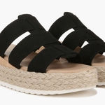 Dr. Scholls Electric Platform Wedge Sandal, Cushioned, Black/Tan, Size 9, NWT Photo 0