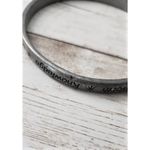 Positive Vibes Bracelet Dark Silver Tone / Gray Bracelet / Bangle (Tarnished) Photo 3