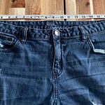 a.n.a Distressed Jean Shorts Cuffed dark wash Photo 3