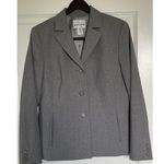 Pendleton Wool Blazer Jacket Women Sz 8 Gray Capsule Wardrobe Minimalist Career Photo 0