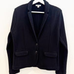 Whistles Womens Slim Knit Blazer Jacket Navy‎ Blue Office Work Business Size 10 Photo 0