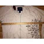 Hard Rock Cafe  Women's Cream Colored Decorated Zip Hoodie XLarge XL Photo 4