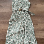 Luxology  Green Floral Sleeveless Jumpsuit - Size Large Photo 0