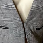 VEDA Leather Sleeve Smoke Blazer Jacket sz M Size M Photo 4