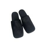 KHAITE  women's Monaco Black Suede Mules Flats Size 39 / US 9 Photo 2