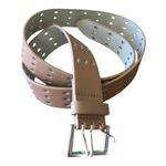 Petit Moments Classic Belt Gold Tone Buckle Tan Leather Women's Size M/L New Brown Photo 1