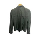 Ann Taylor  Green Wool Blend Military Coat Blazer 4 Double Breast Collared Photo 3