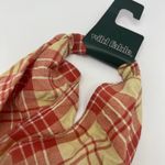 Wild Fable  Orange Plaid Fabric With Elastic Back Headscarf - NWT Photo 1