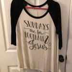 Altar'd State Altar’d State Football and Jesus Shirt Photo 2