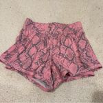 Fabletics pink snake print shorts size small Photo 1