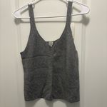 A New Day Ribbed Knit Crop Sweater Tank Gray Size XL NWT Photo 3