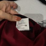 Alfred Sung NWT Burgundy Strapless Slit Gown Size 14 Photo 6