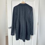 Bailey 44 Black & Anthracite Peter the Great Striped Tunic Blazer Size L Photo 2