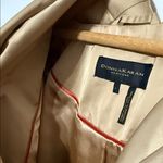 Donna Karan New York belted trench coat jacket beige champagne Photo 5