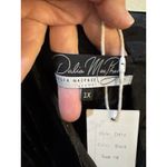 Dalia MacPhee Black Velvet Dress Size 1X Surplice Sheer Celestial Whimsy goth Photo 6